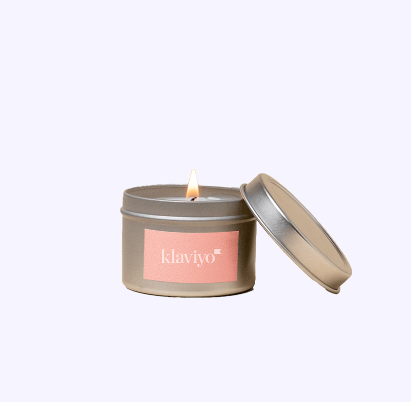 Small Candle Tin - Label